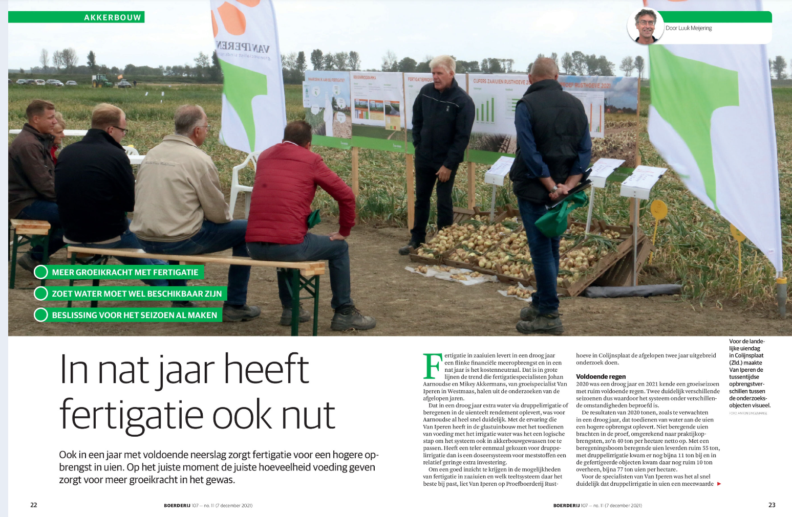 Afbeelding In nat jaar heeft fertigatie ook nut