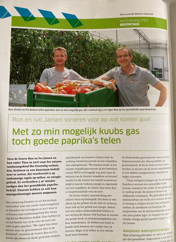 Artikel Onder Glas Jansen Paprika & Henk Brakels Van Iperen