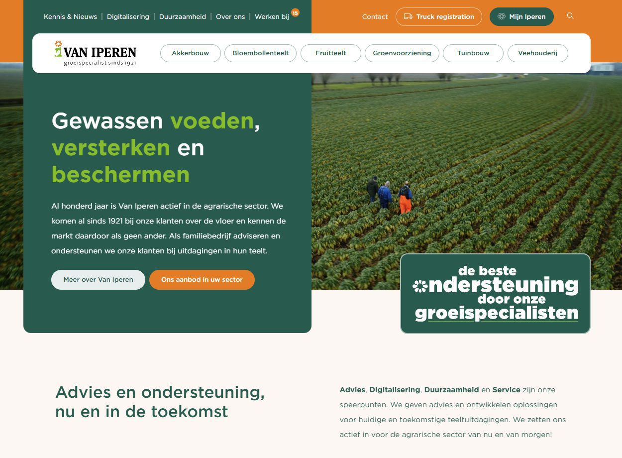 Afbeelding Vernieuwde website Van Iperen online