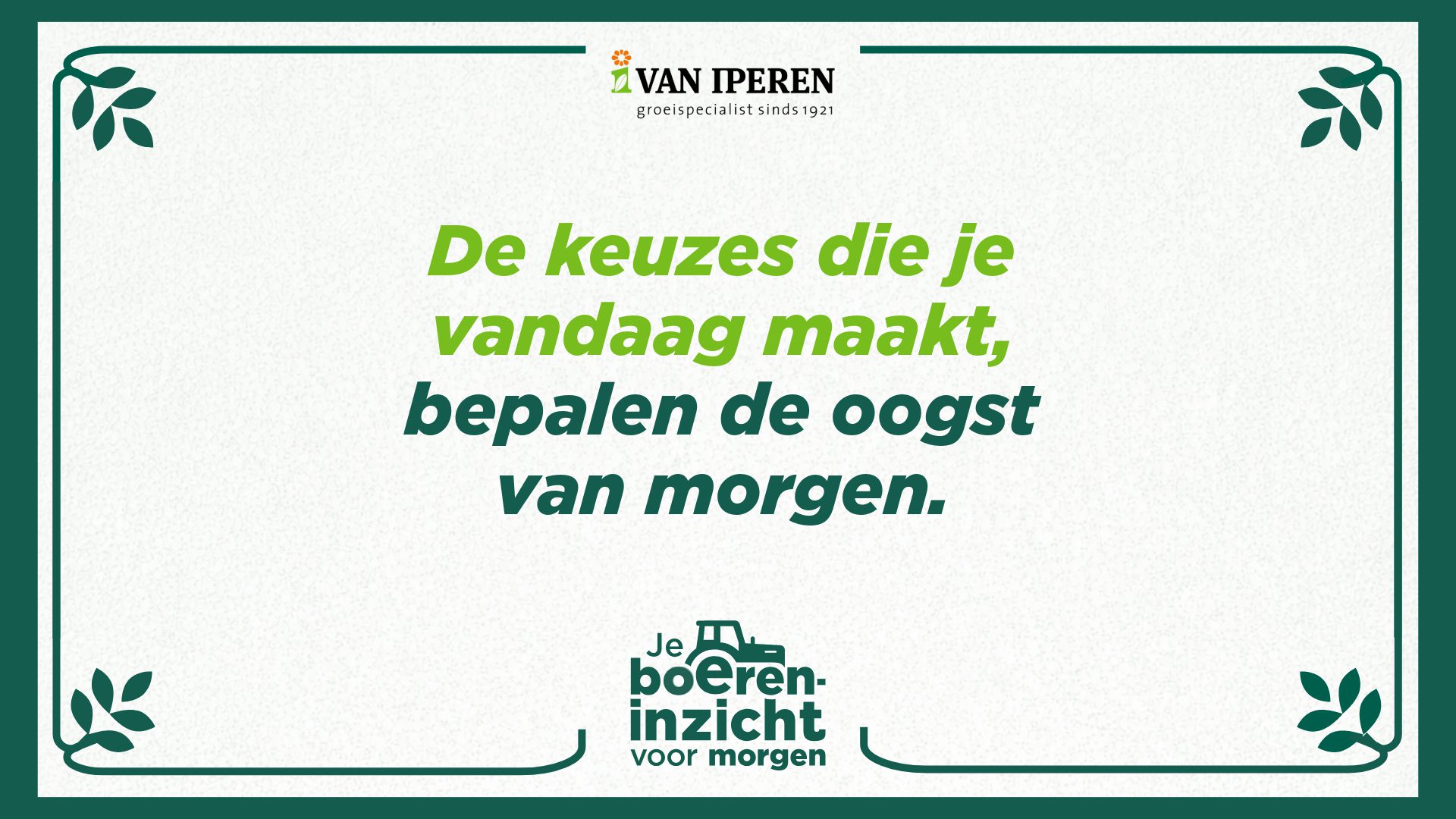 Afbeelding Je boereninzicht voor morgen